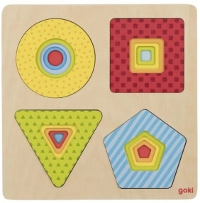Puzzle warstwowe: kształty geometryczne (GOKI-57705)