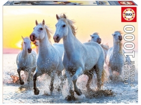 Puzzle 1000 elementów, White Horses at Sunset (17105)