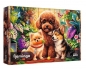 Puzzle 600 Flamingo - Psy w oranżerii TREFL