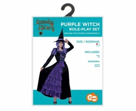 Strój dla dorosłych Fioletowa Czarownica rozm. S