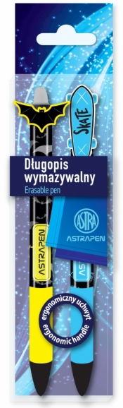 Długopis wymazywalny Astrapen Oops! Skate&Bats, 2 szt