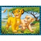 Trefl, Puzzle 4w1: Przygody Króla Lwa (34605)