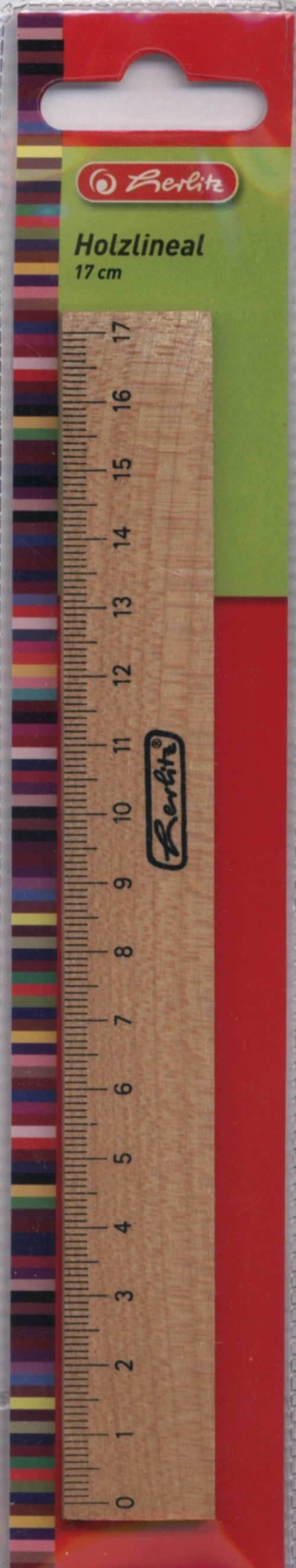 Linijka drewniana 17 cm