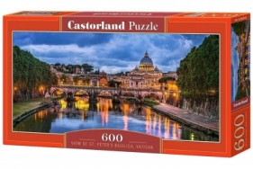 Puzzle 600 Widok Bazyliki Św Piotra CASTOR