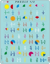 Puzzle ułamki - <br />
