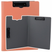 Deska z okładką A4 dwa klipy plastikowa różowa