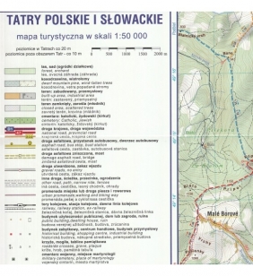 Tatry Polskie i Słowackie, 1:50 000 - mapa turystyczna - Opracowanie zbiorowe