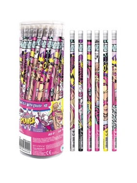 Ołówek z gumką Barbie MIX