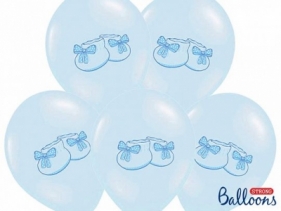 Balon gumowy Partydeco 30cm, Bucik, Pastel Baby Blue niebieski (SB14P-225-011-6)