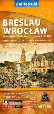 Plan miasta - Wrocław/Breslau 1:20 000 - Opracowanie zbiorowe