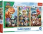 Puzzle 3x80 Bohaterowie dinozaurów TREFL