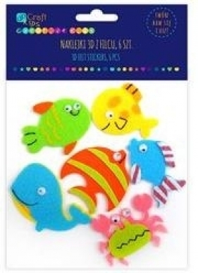 Naklejki z filcu - Morze 6 szt - KSFI-028