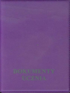 Okładka na dokumenty ucznia pionowa
