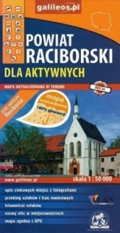 Mapa dla aktywnych wodoodporna - Powiat Raciborski