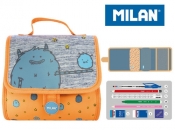 Multipiórnik MILAN z 2 piórnikami MIMO pomarańcz
