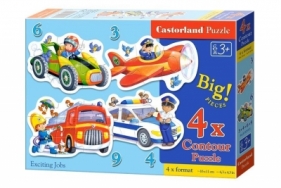 Puzzle konturowe 4w1: Exciting Jobs CASTOR