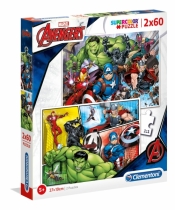Puzzle SuperColor 2x60: The Avengers (21605)