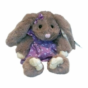 Maskotka Króliczka Ewelinka szara 18 cm (4963b)