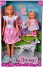 Lalki Steffi Love Steffi i Evi na spacerze z psem (105733605)