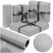 Papier Grey/Silver Damask X-Strong 57cmx25m