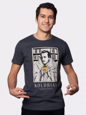Koszulka męska Kołdrian grafitowa XL