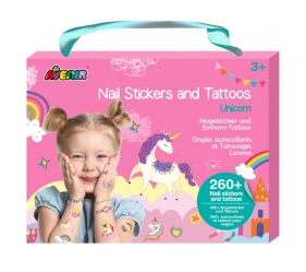 Naklejki na paznokcie i tatuaże - Jednorożce (NA218205)