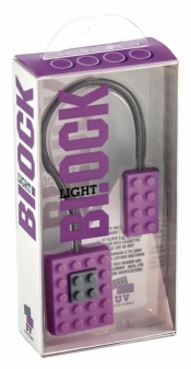 Block Light - lampka do książki UV - fioletowa