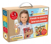 Zestaw Kakadu: książki Dźwięki na spacerze, Zwierzęta domowe z piórem interaktywnym i wyszukiwanką - Opracowanie zbiorowe