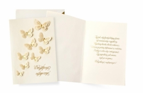 Karnet Ogólne życzenia motyle