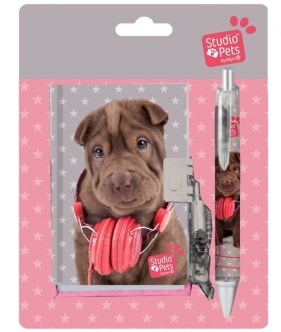 Zestaw pamiętnik na kłódkę z długopisem Studio Pets (PEJ-3643)