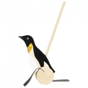 Pchacz Pingwin - zabawka do pchania (GOKI-WP005)