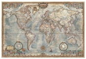Puzzle 1500 Świat mapa stylizowana polityczna (16005)