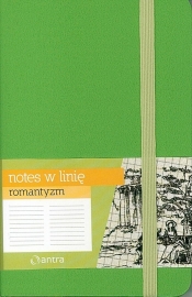 Notes A6 Linia Romantyzm Zielony