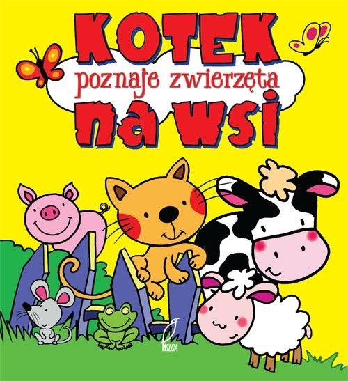 Kotek poznaje zwierzęta na wsi