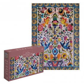 Interdruk, Puzzle 1000: Art on Tiles 3 - Colorful Flowers