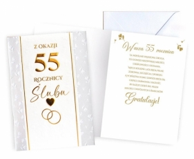 Karnet Rocznica ślubu 55