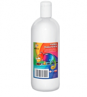 Farba plakatowa biała, 500 ml