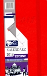 Kalendarz Techno czerwony A6 tyg. 2018