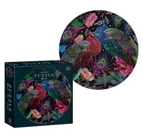 Puzzle 500: Round - Secret Garden 1 - Peacocks