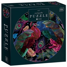 Puzzle 500: Round - Secret Garden 1 - Peacocks