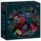 Puzzle 500: Round - Secret Garden 1 - Peacocks