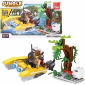 Klocki motorówka dżungla 130 elementów