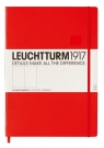 Notatnik Leuchtturm Master Classic w kropki czerwony