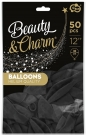 Balony Beauty&Charm pastelowe czarne