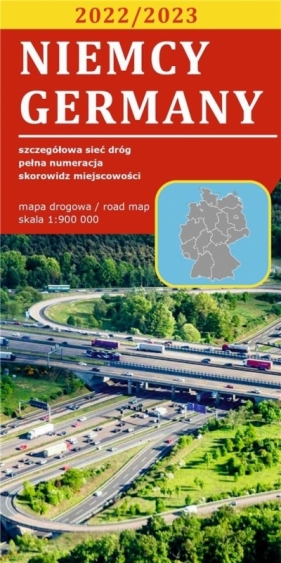 Mapa drogowa Niemcy 1:900 000 lam w.2022 - praca zbiorowa