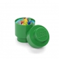 LEGO, okrągły pojemnik klocek Brick 1 - Zielony (40301734)