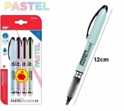 Zakreślacz pastelowy 1,0/3,0mm 4szt