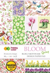 Blok A4 16 ark z motywami Bloom Spring