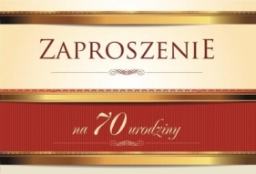 Zaproszenie Urodziny 70 ZT10 (10szt.)