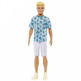 Barbie Fashionistas Ken Niebieski T-shirt w kaktusy (HJT10)